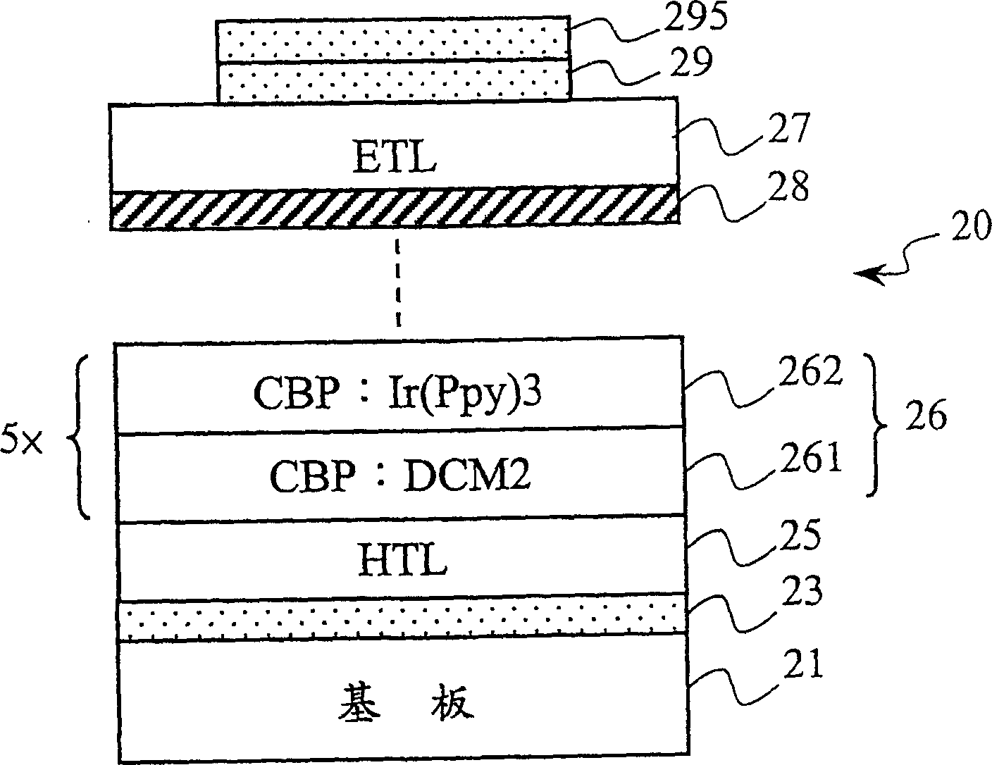 Organic electric-exciting light emitting device and its making method