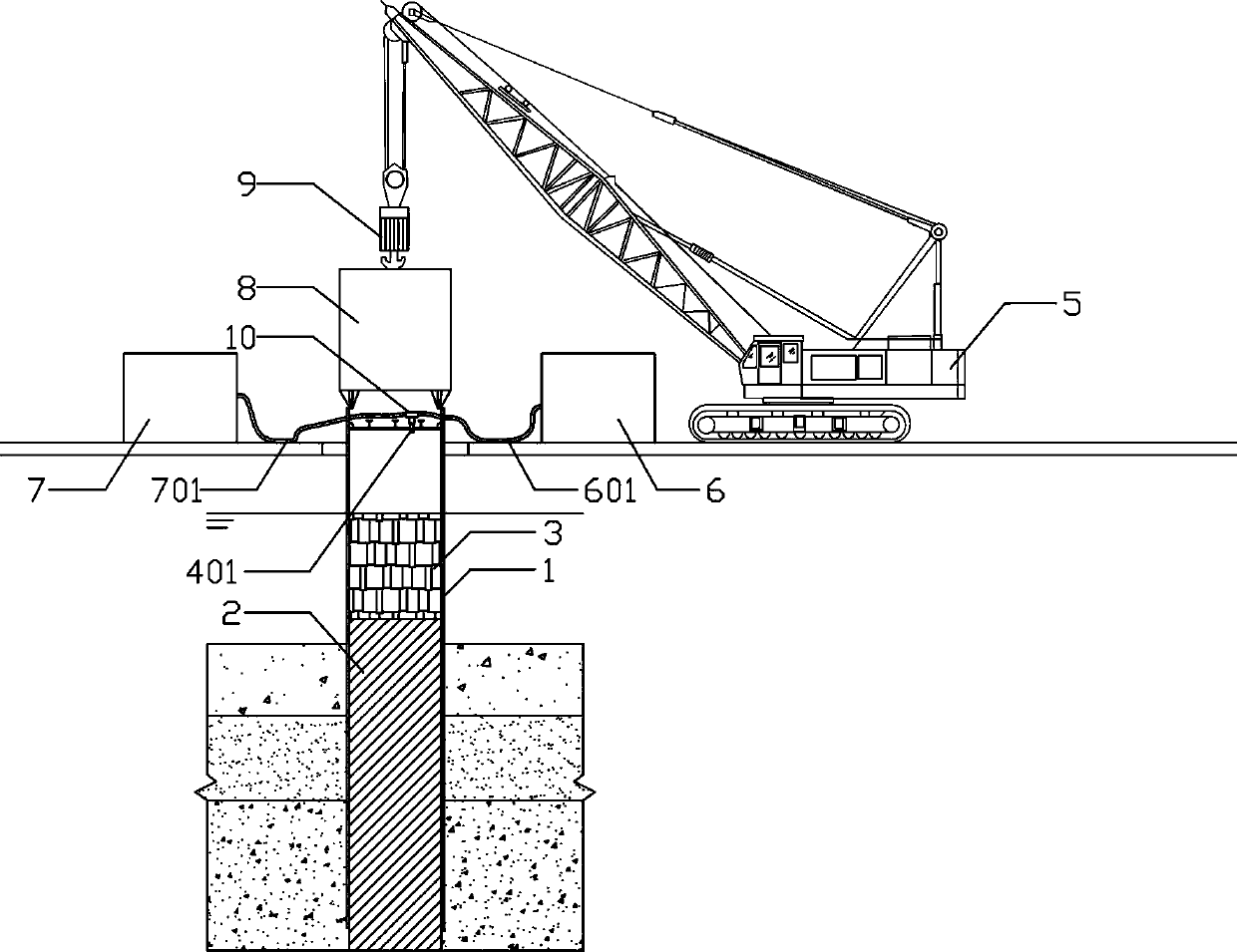 Steel casing pulling-removal method