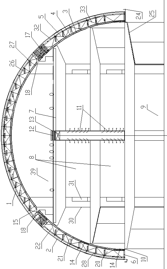 Solar powered automobile exhaust circulating purification type multi-layer viaduct