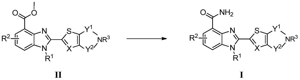 2-substituted-benzimidazole-4-formamide compound, preparation method, and application thereof