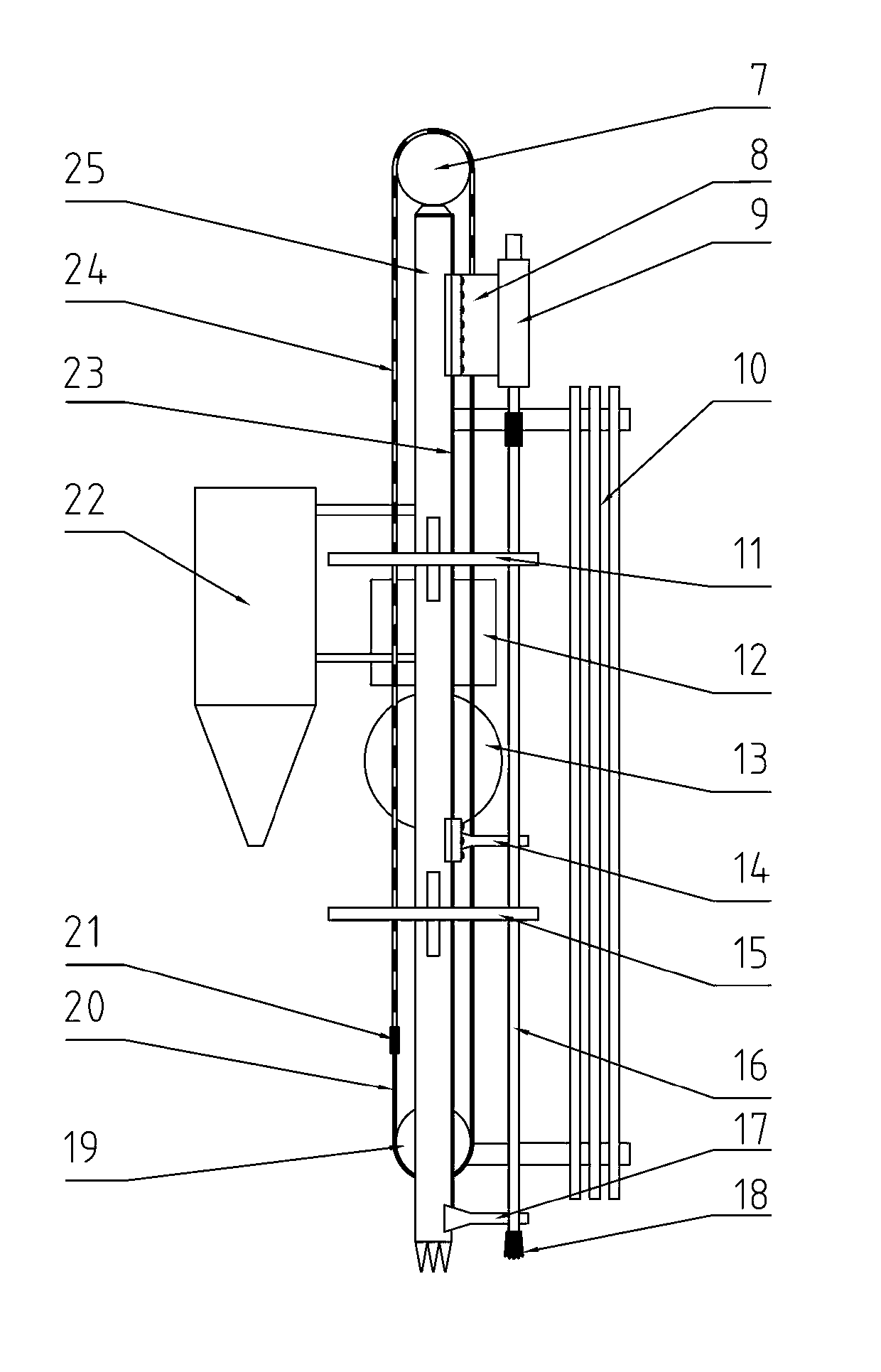 Full-hydraulic rock-drilling excavator using hydraulic excavator for production