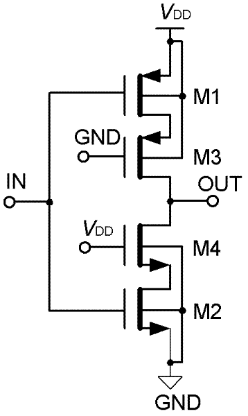 Digital-analog combined control body-bias class-C inverter