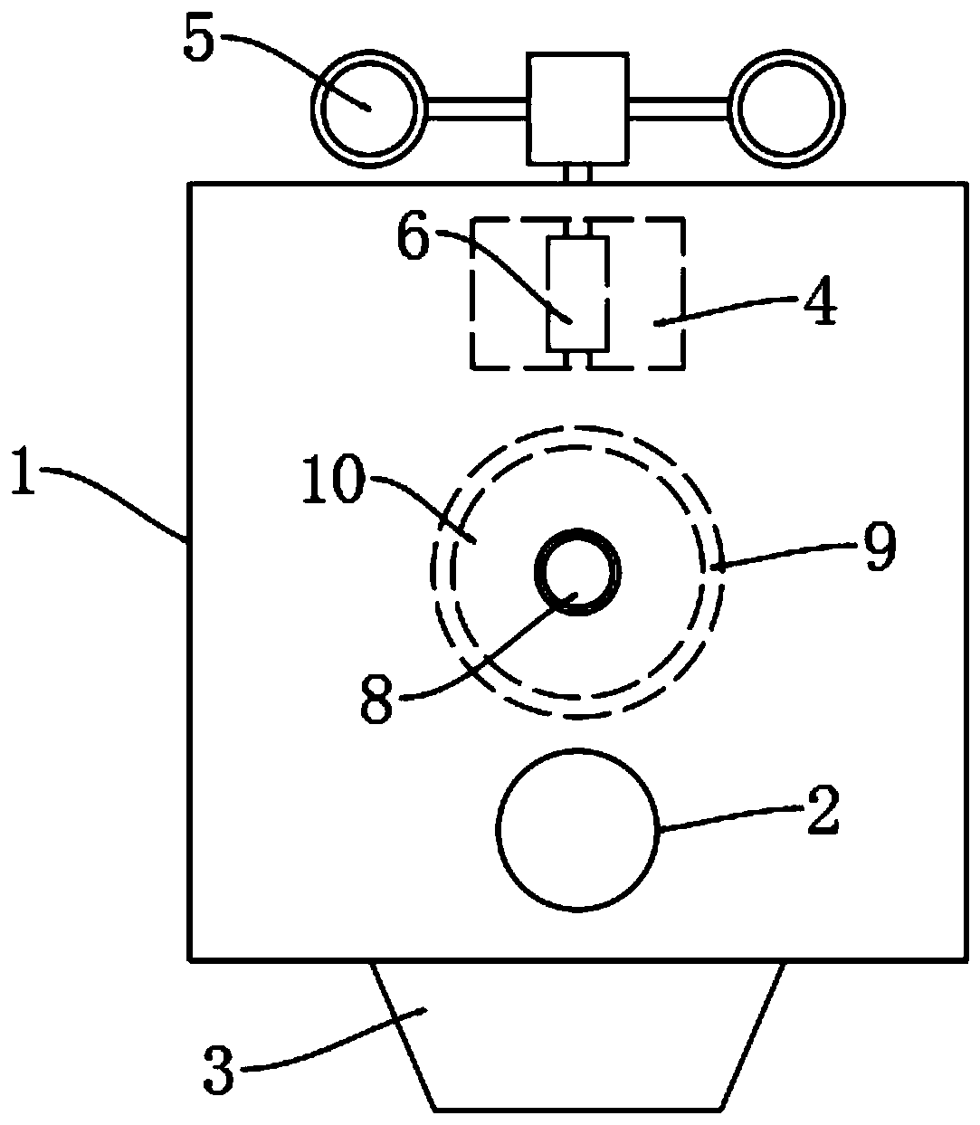 Tubular dust collector for construction site