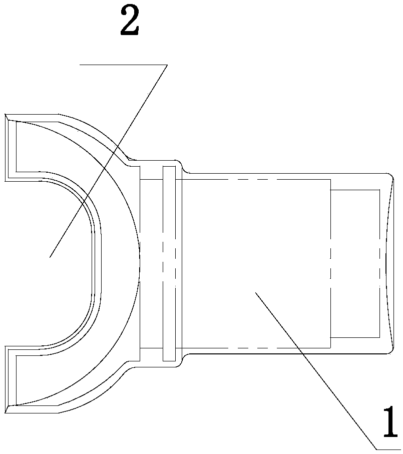 Forging process for locomotive sliding fork