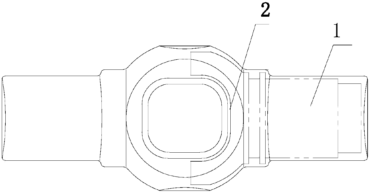 Forging process for locomotive sliding fork