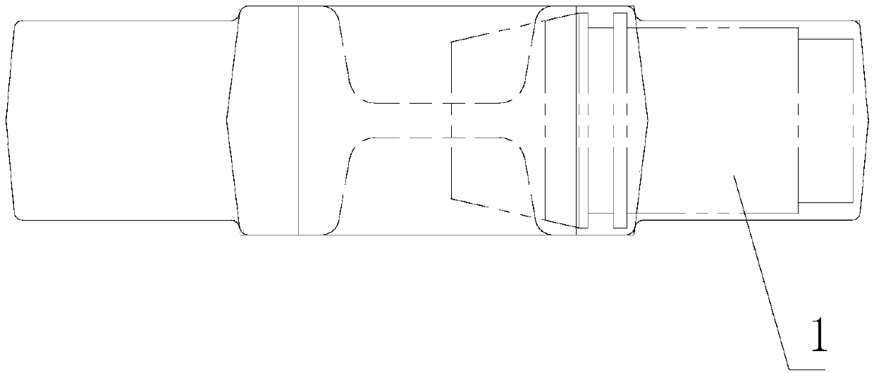 Forging process for locomotive sliding fork