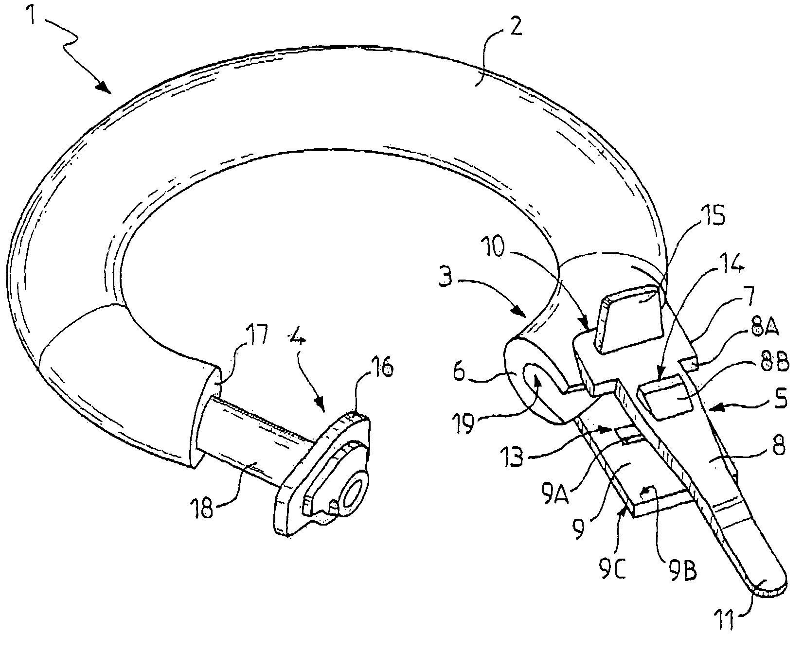 Closure system for surgical ring