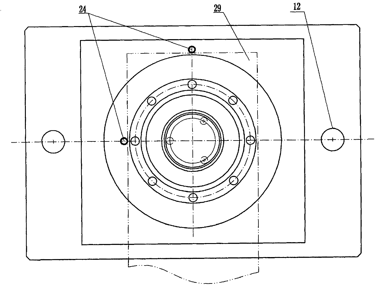 Punching device for buffer support of rear shock absorber of automobile