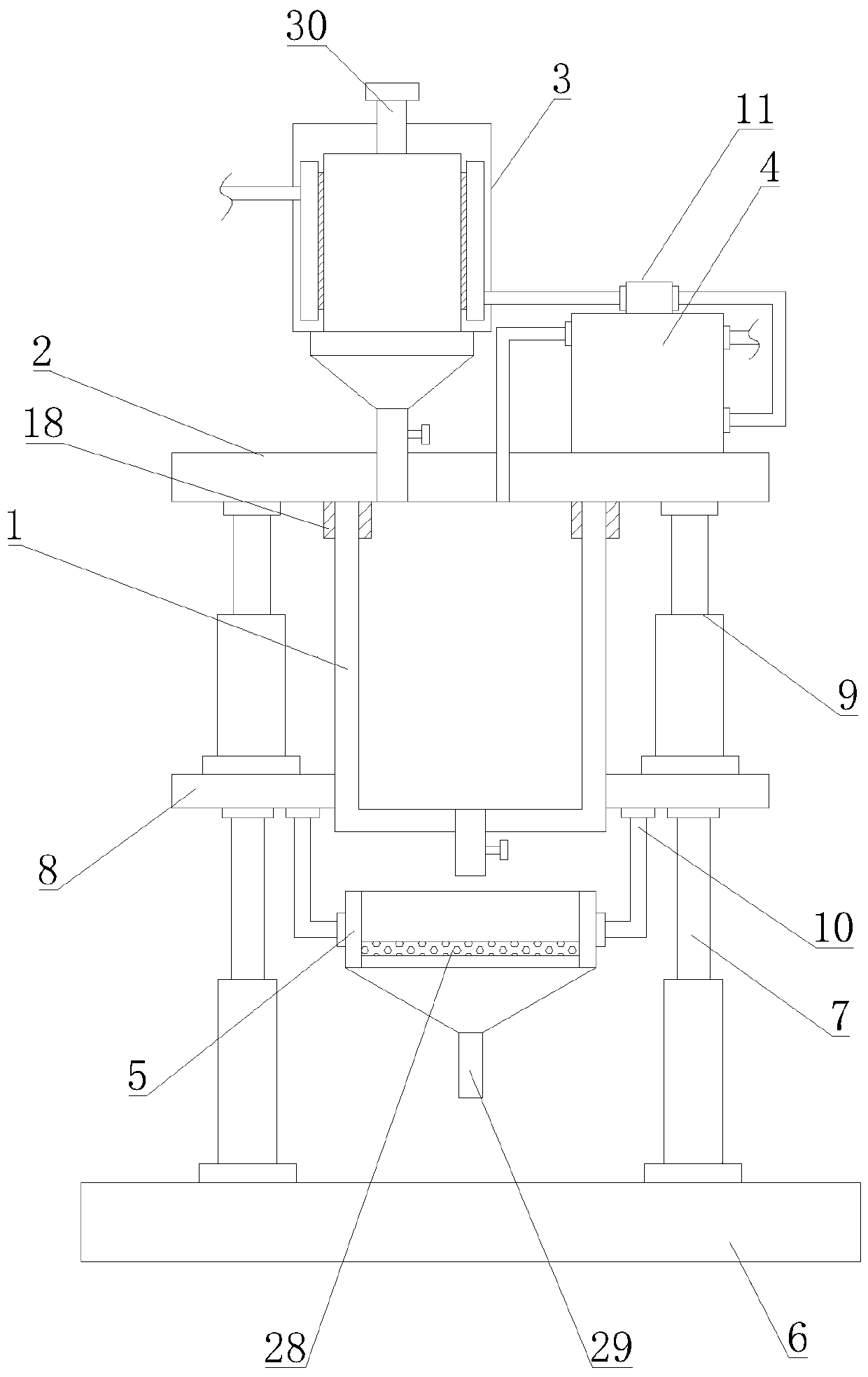 Environment-friendly smelting furnace for nickel-based alloy powder coating