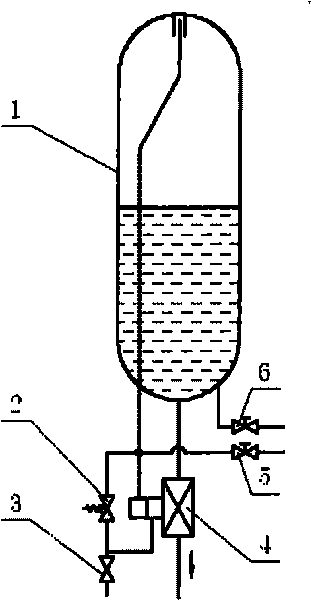 Liquid propellant conveying system of blow-down rocket engine