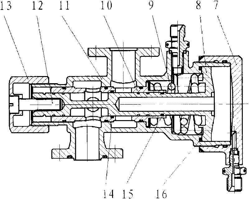 Liquid propellant conveying system of blow-down rocket engine