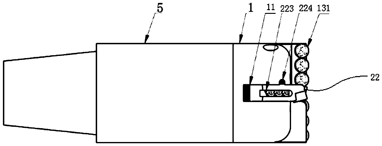 Diameter variable PDC directional drill bit