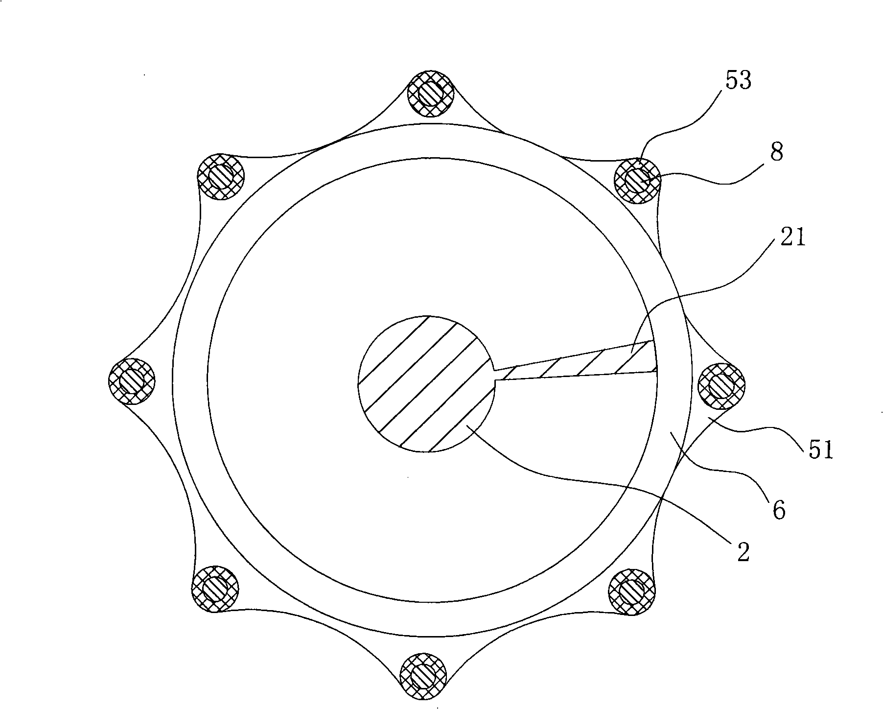 Spiral squeezing type sludge dewatering equipment