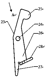 Reset Mechanism of Lock Cylinder Fixed Cross Mechanical Anti-theft Lock