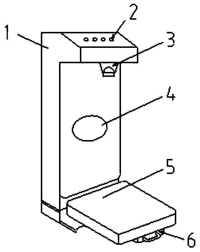 Scoring device for garbage classification and scoring method thereof