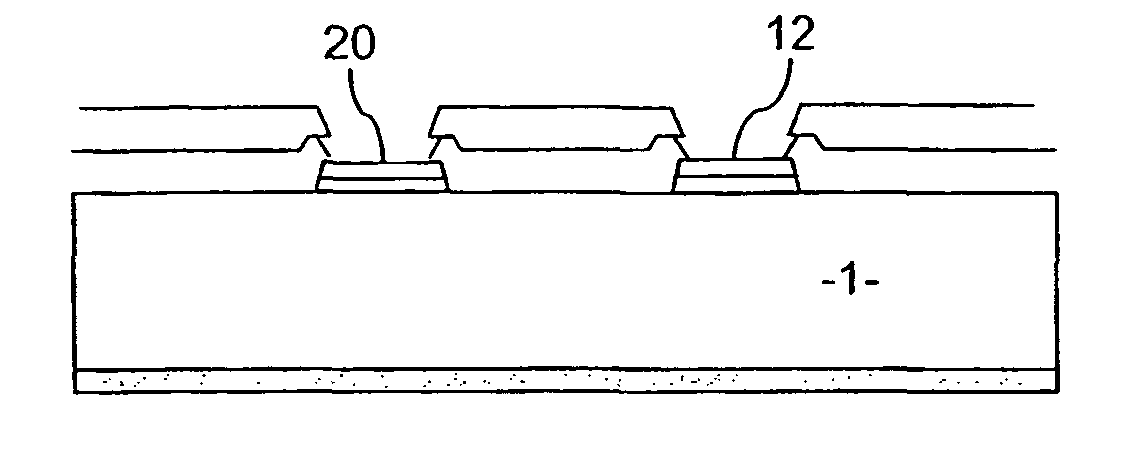 Formation of contacts on semiconductor substrates