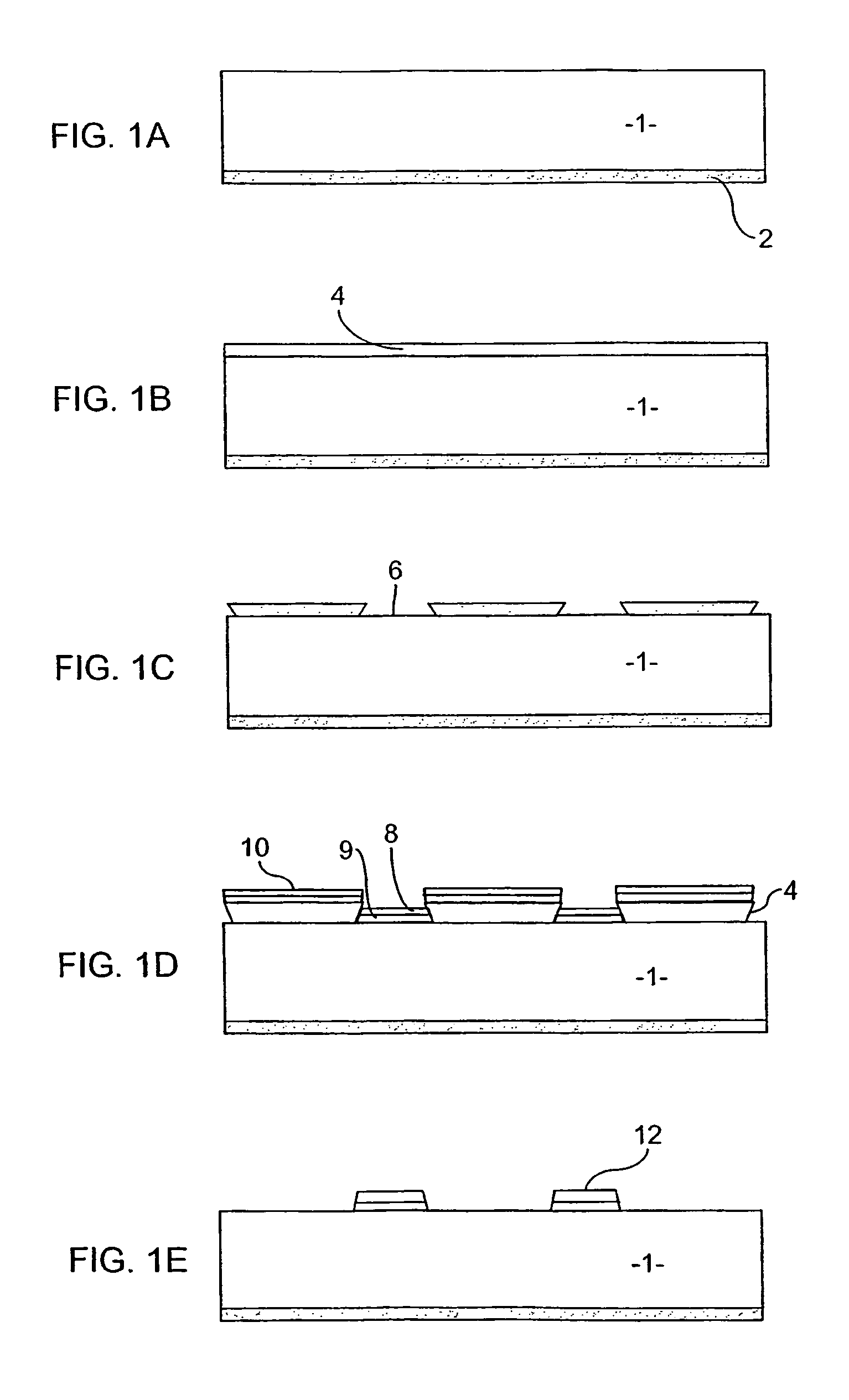 Formation of contacts on semiconductor substrates