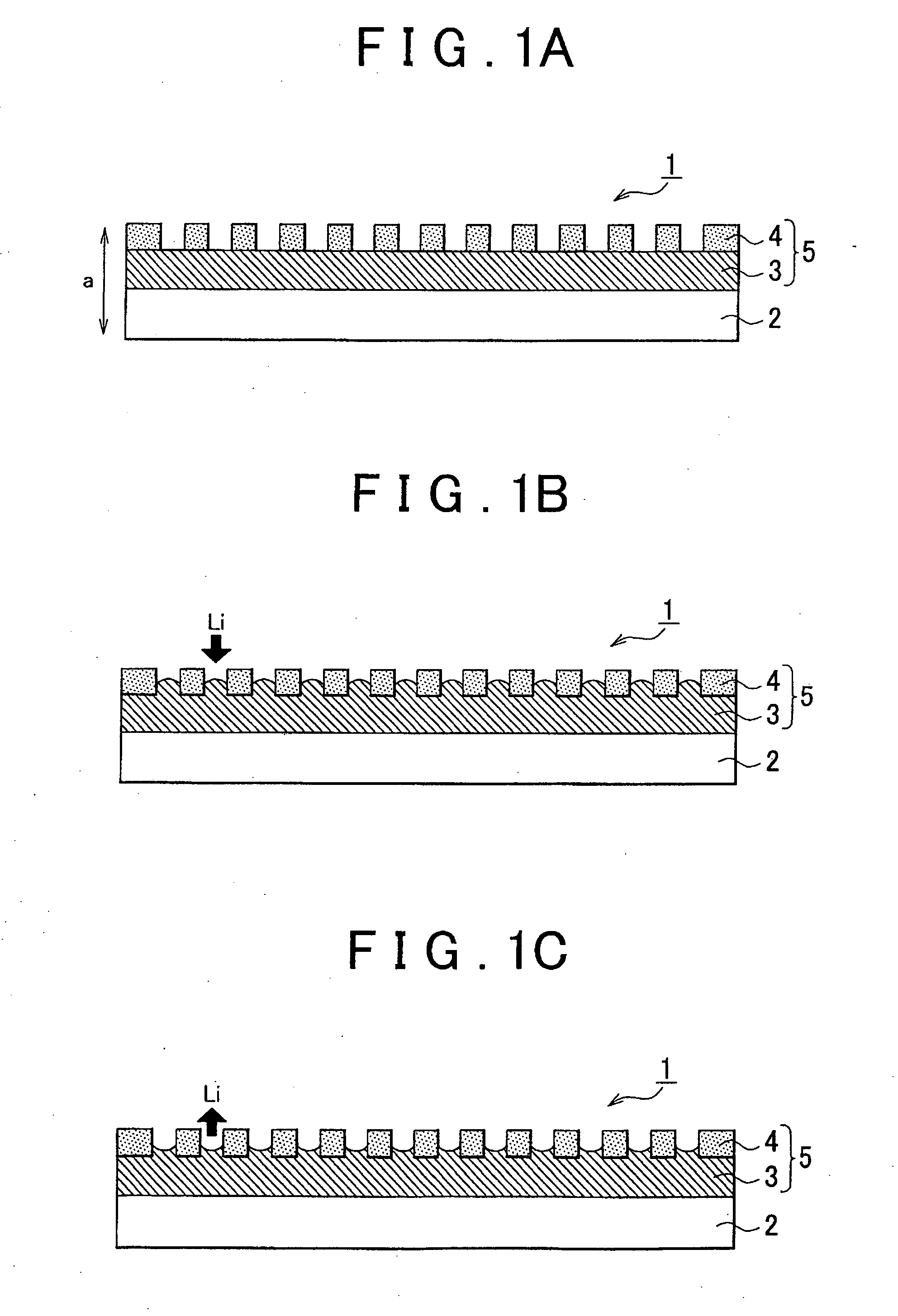 Negative electrode element for lithium-ion secondary battery, lithium-ion secondary battery and method of manufacturing the same