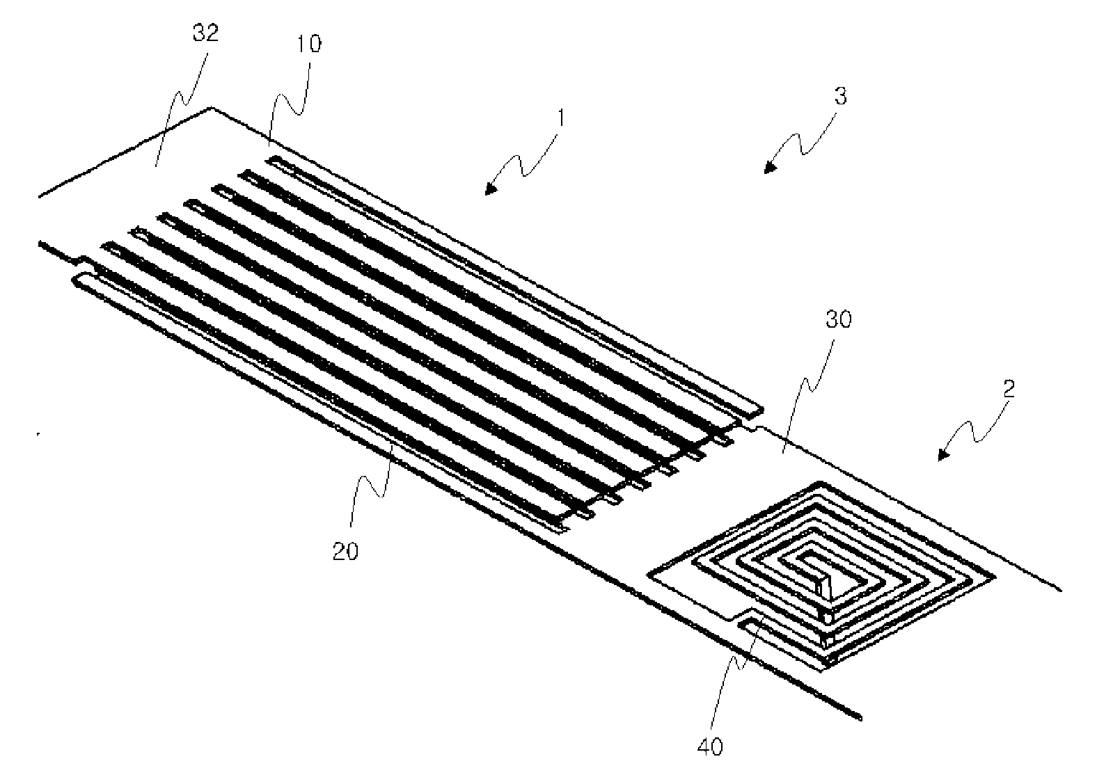 Interdigital capacitor, inductor, and transmission line and coupler using them