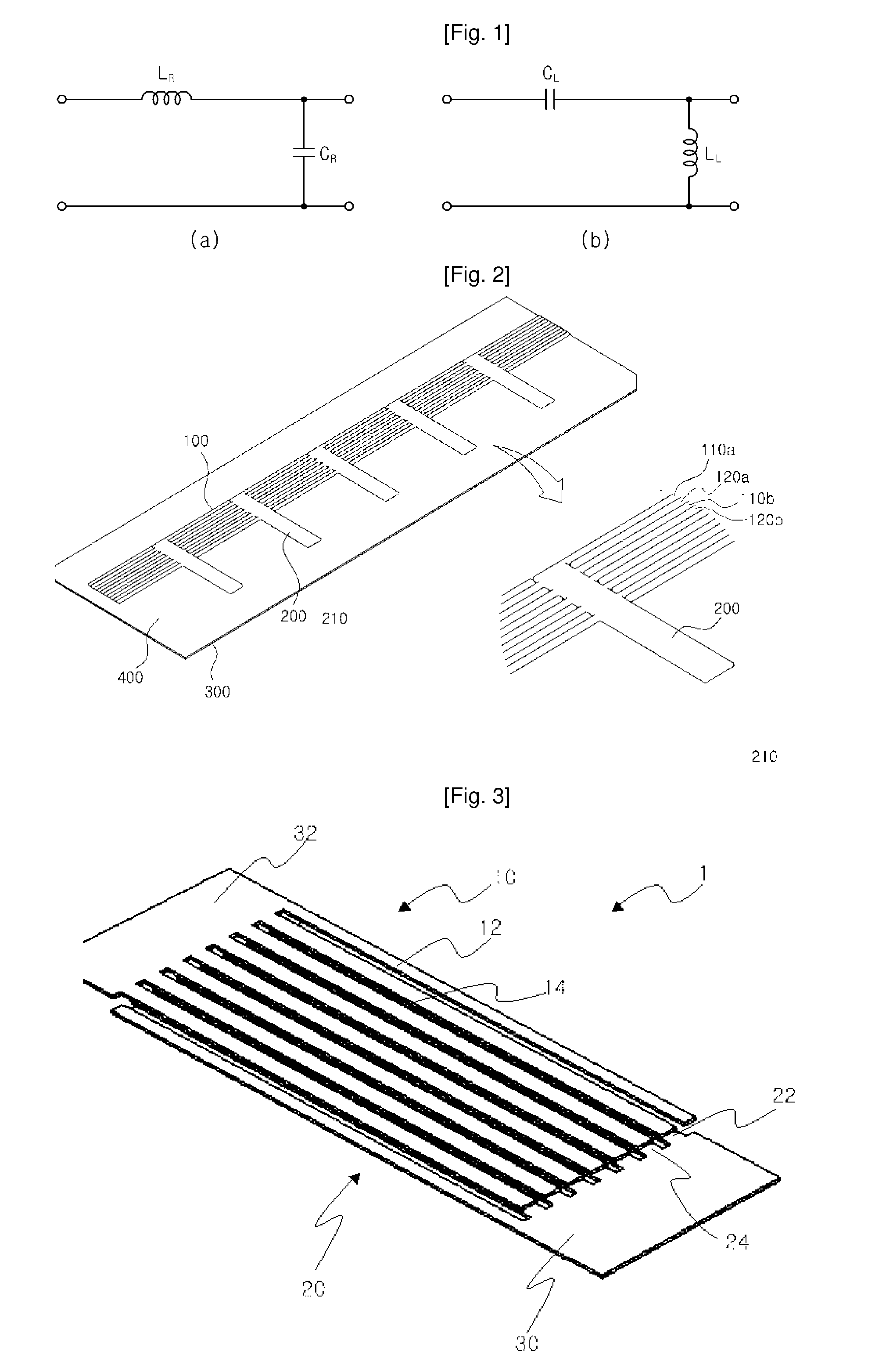 Interdigital capacitor, inductor, and transmission line and coupler using them