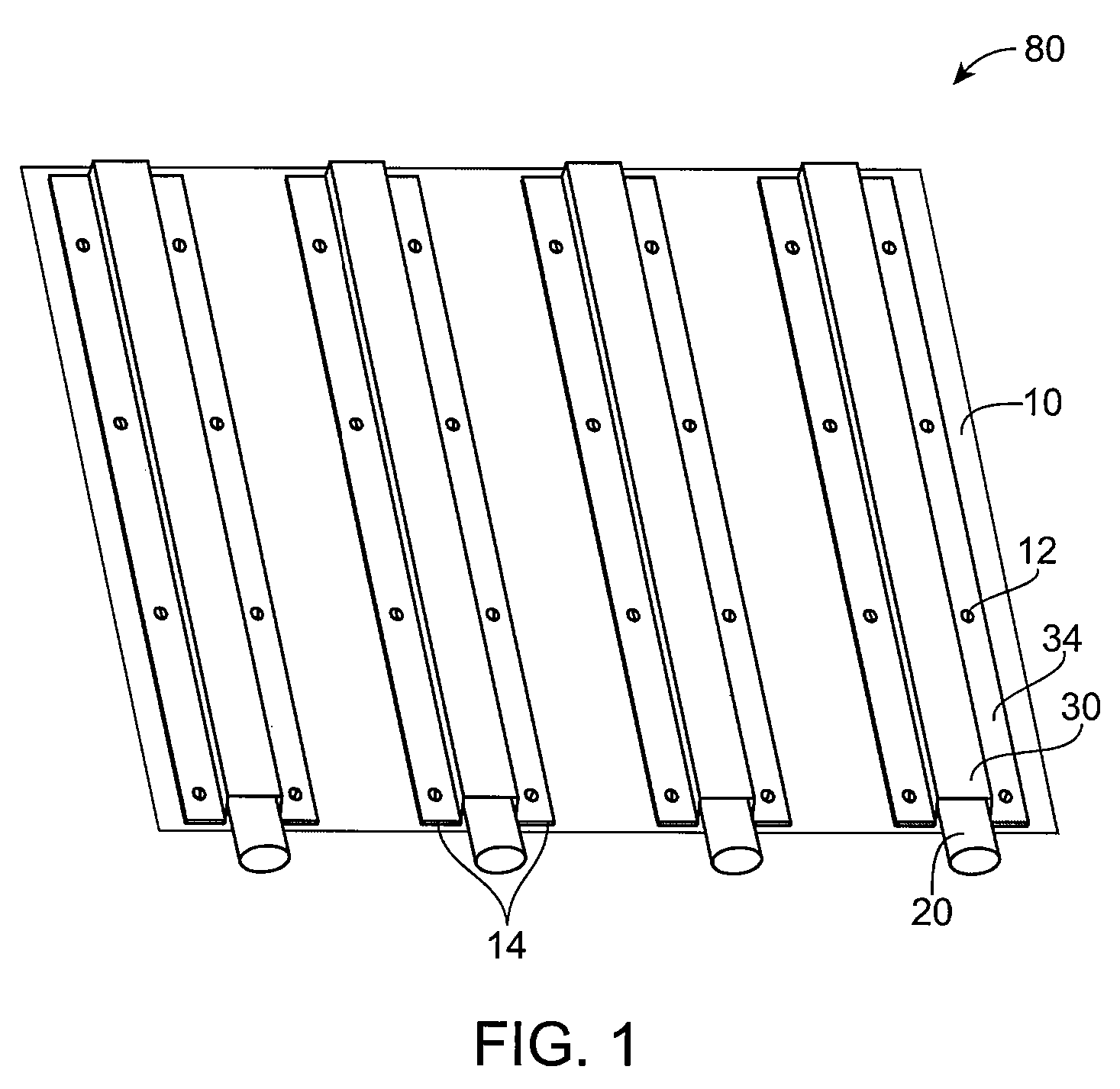 Solar thermal tube plate heat exchanger