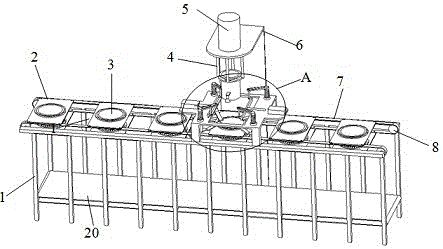 Impressed notch-huffing type barium sulfate crystal quantitative filling equipment