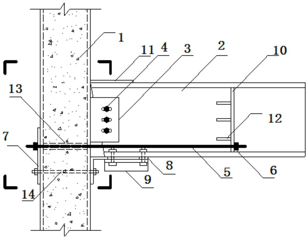 A self-resetting energy-dissipating connection node of assembled concrete-filled steel tube column-h-shaped steel beam