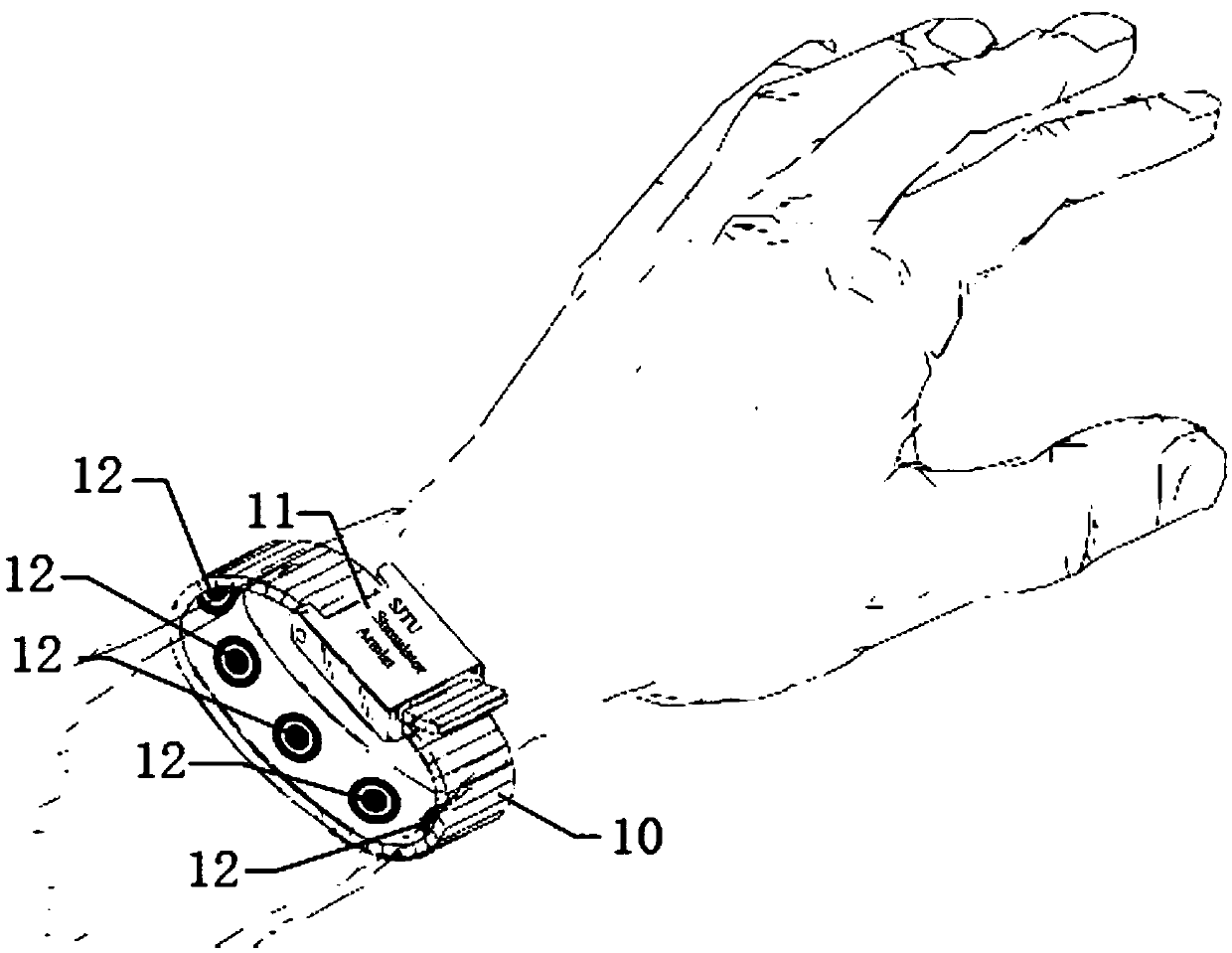 Wearing multifunctional tactile electric stimulation wrist band