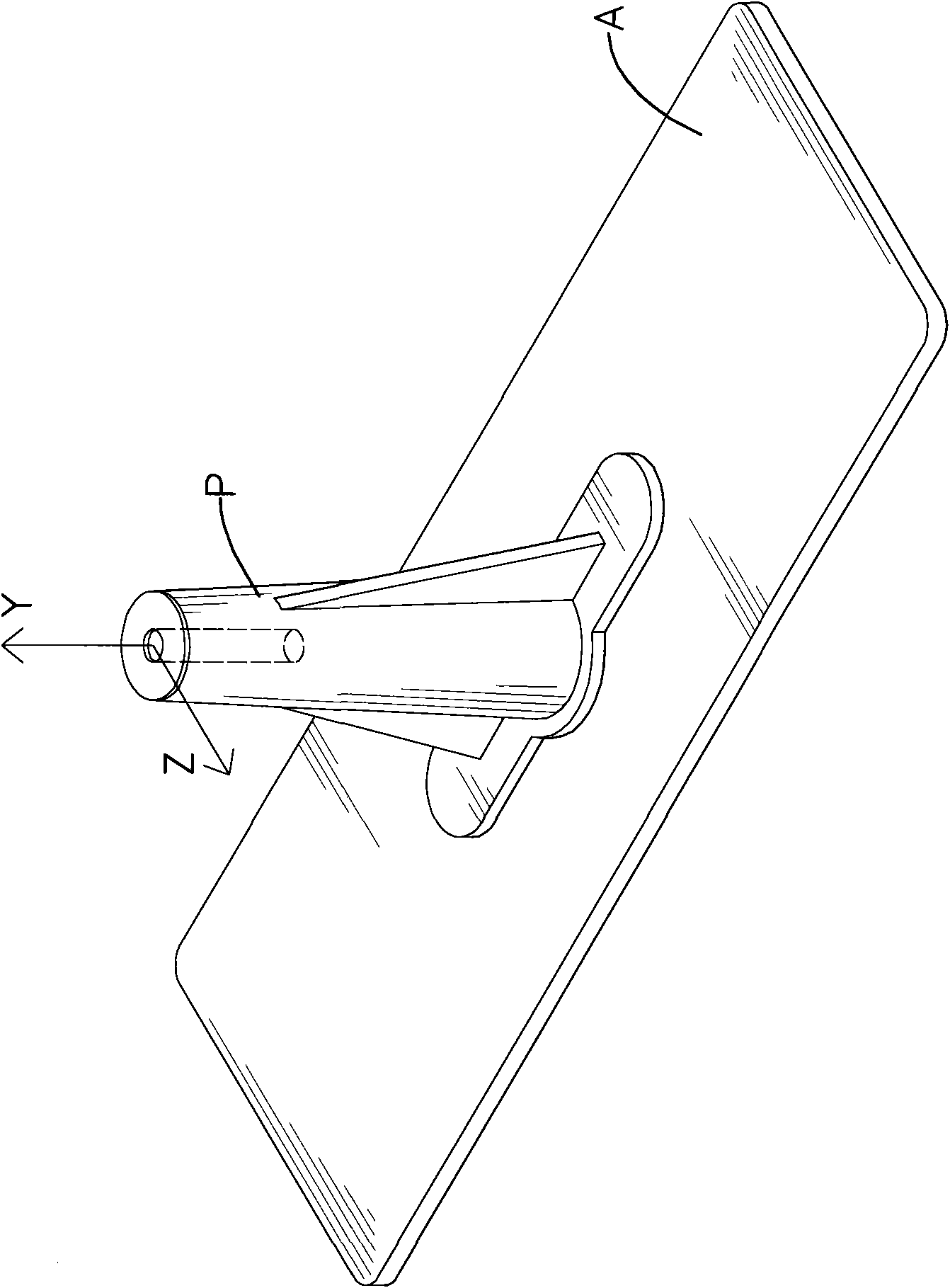 Combination method of alloy and plastic