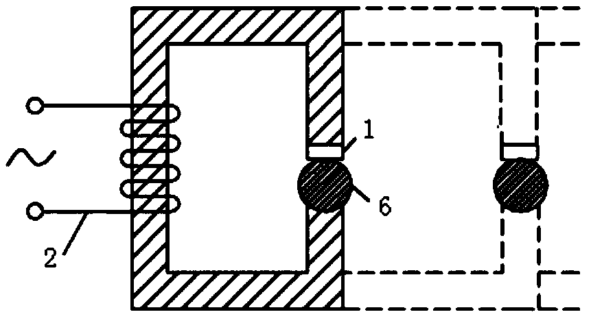 Electromagnetic induction device and method for quantitatively characterizing degree of corrosion of steel bar in concrete