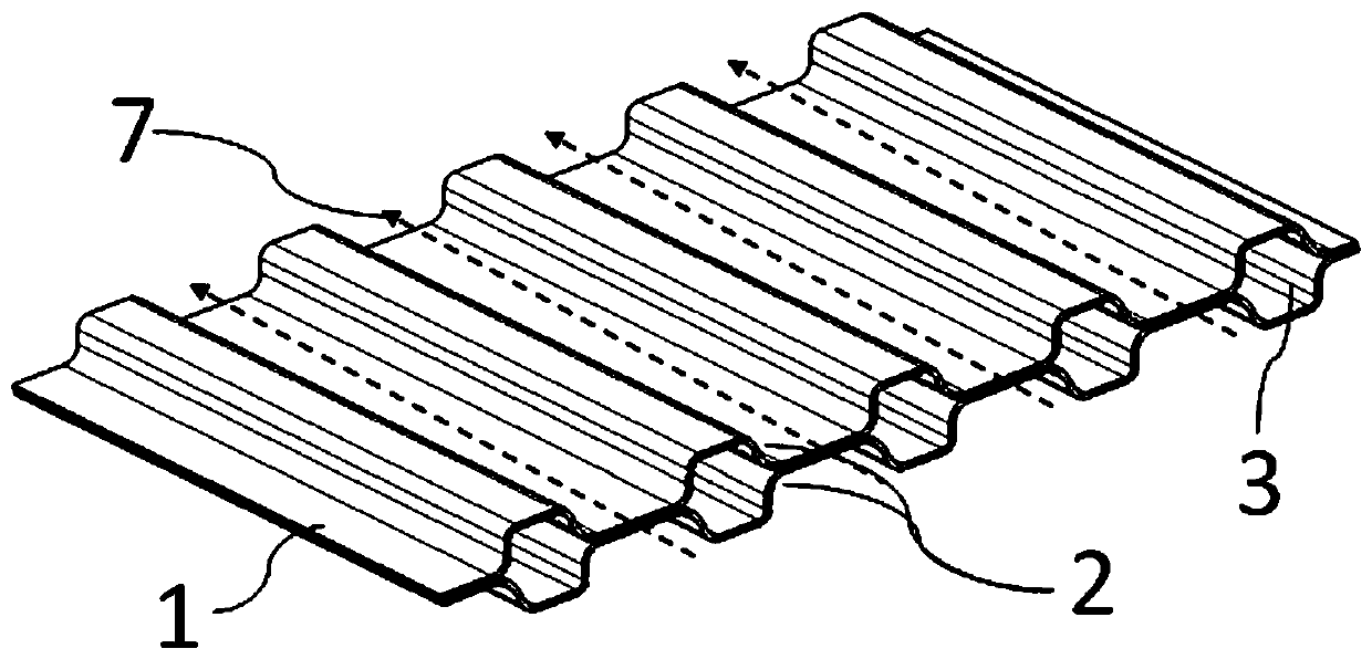 Fuel cell metal electrode plate and forming method