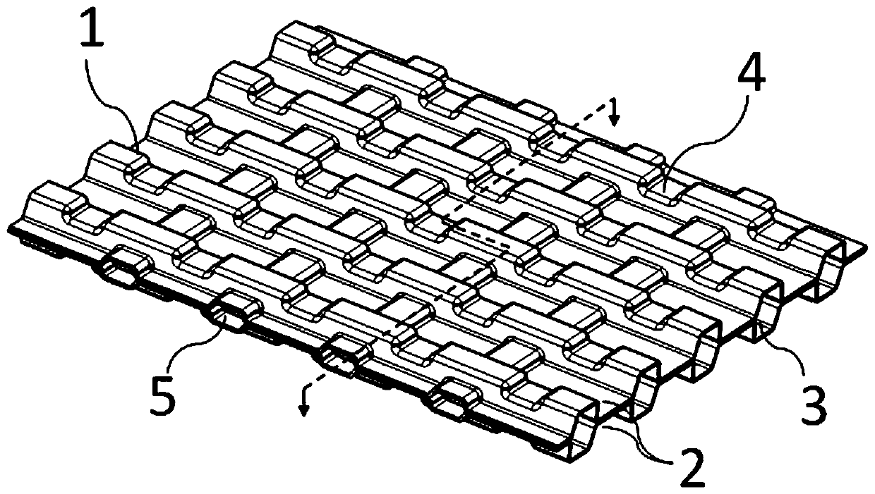 Fuel cell metal electrode plate and forming method