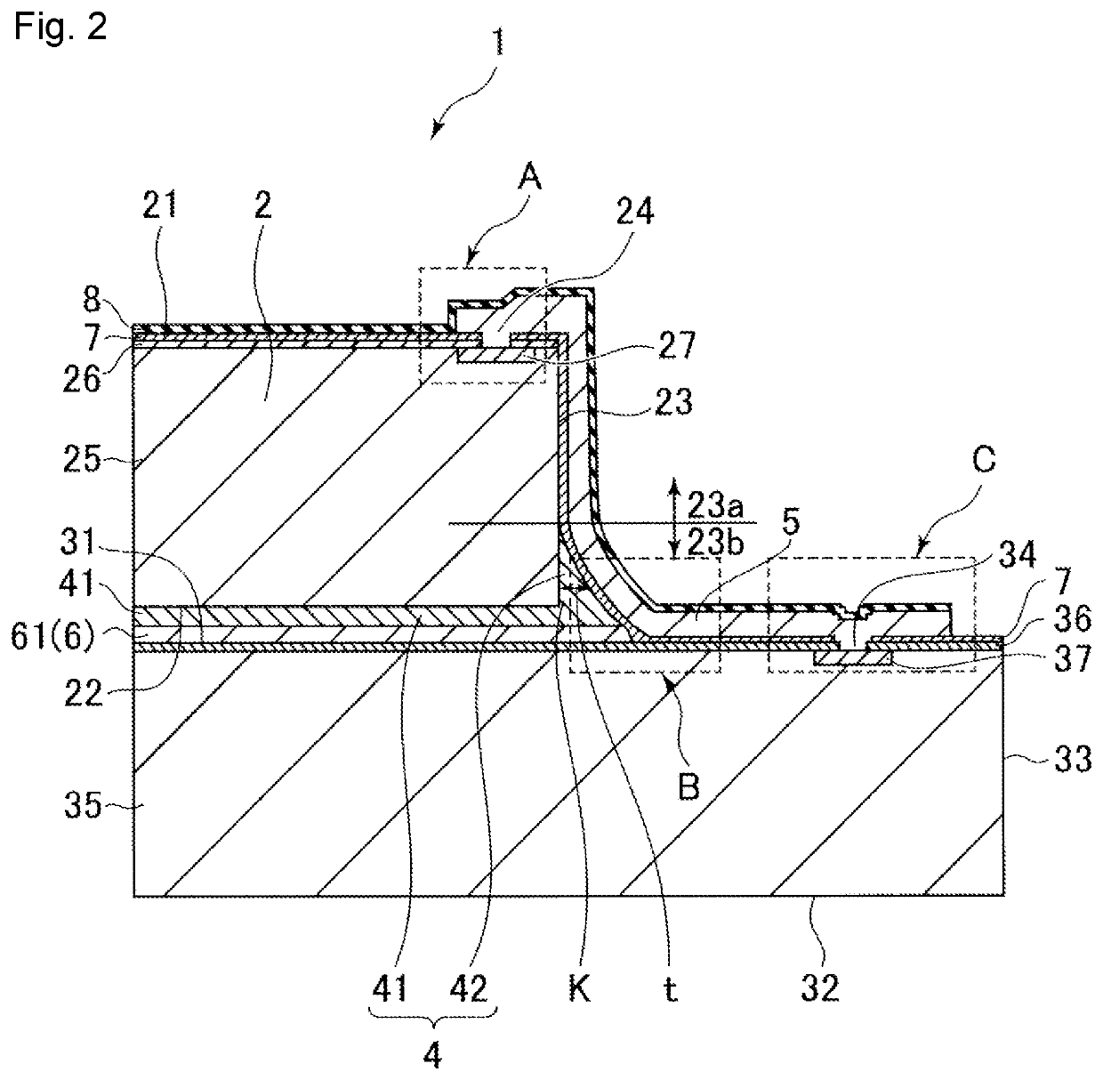 Stack of electrical components and method of producing the same