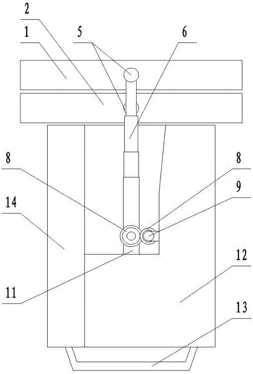 Side-mounted mopping machine capable of automatically cleaning mopping cloths