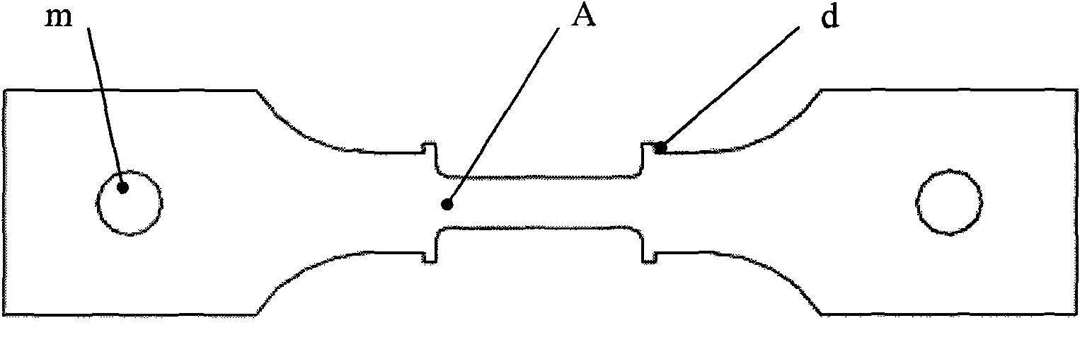 Uni-directional stretching test clamp for warm shaping of metal plate