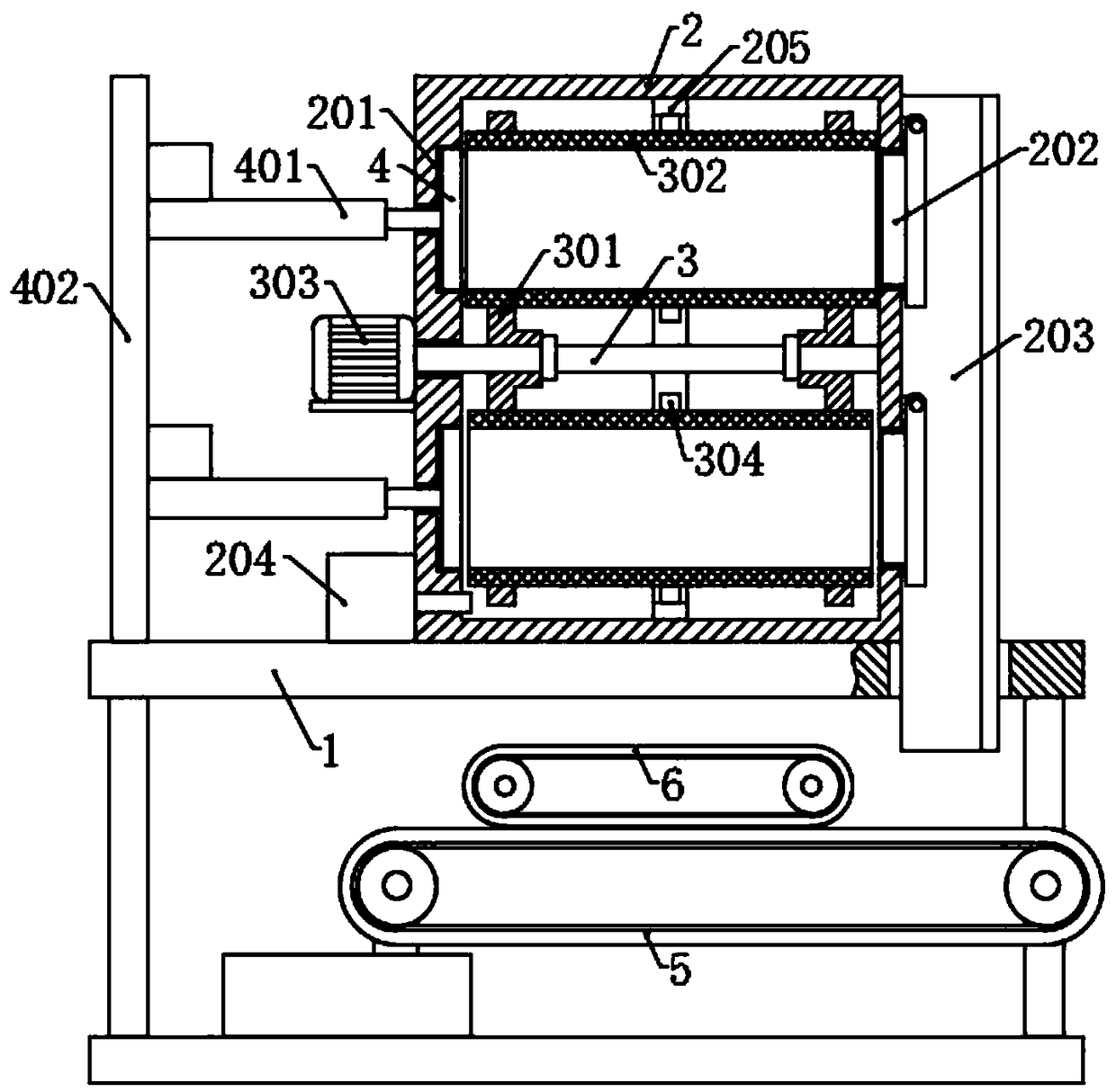 Cleaning device for traditional Chinese medicinal material production and processing