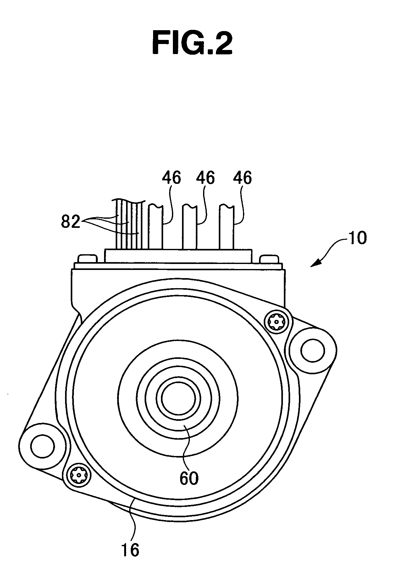 Attaching structure of resolver, dynamo-electric machine and attaching method of resolver