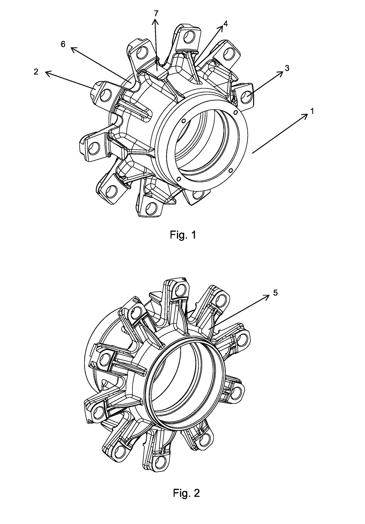 Wheel hub for vehicle axle