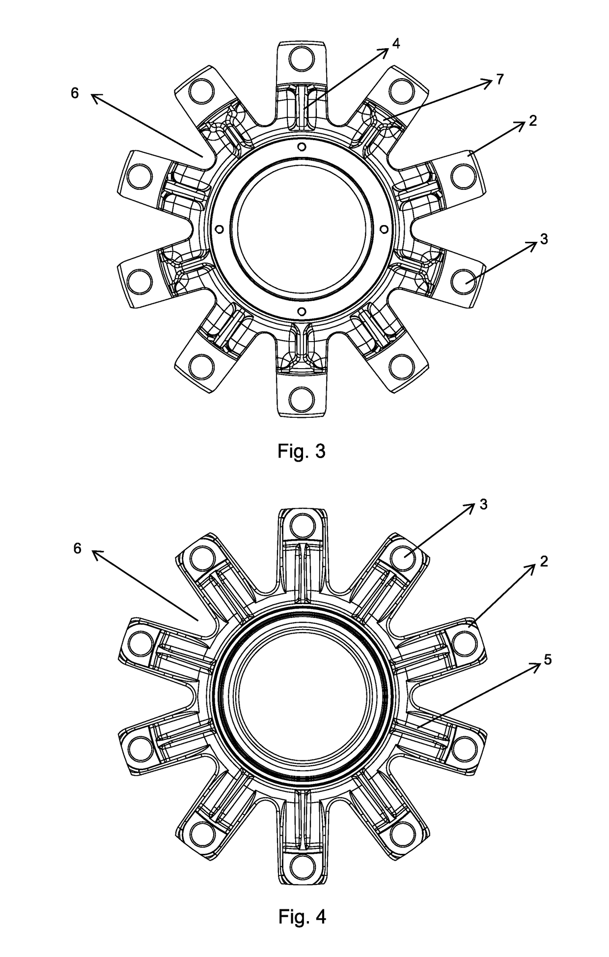 Wheel hub for vehicle axle