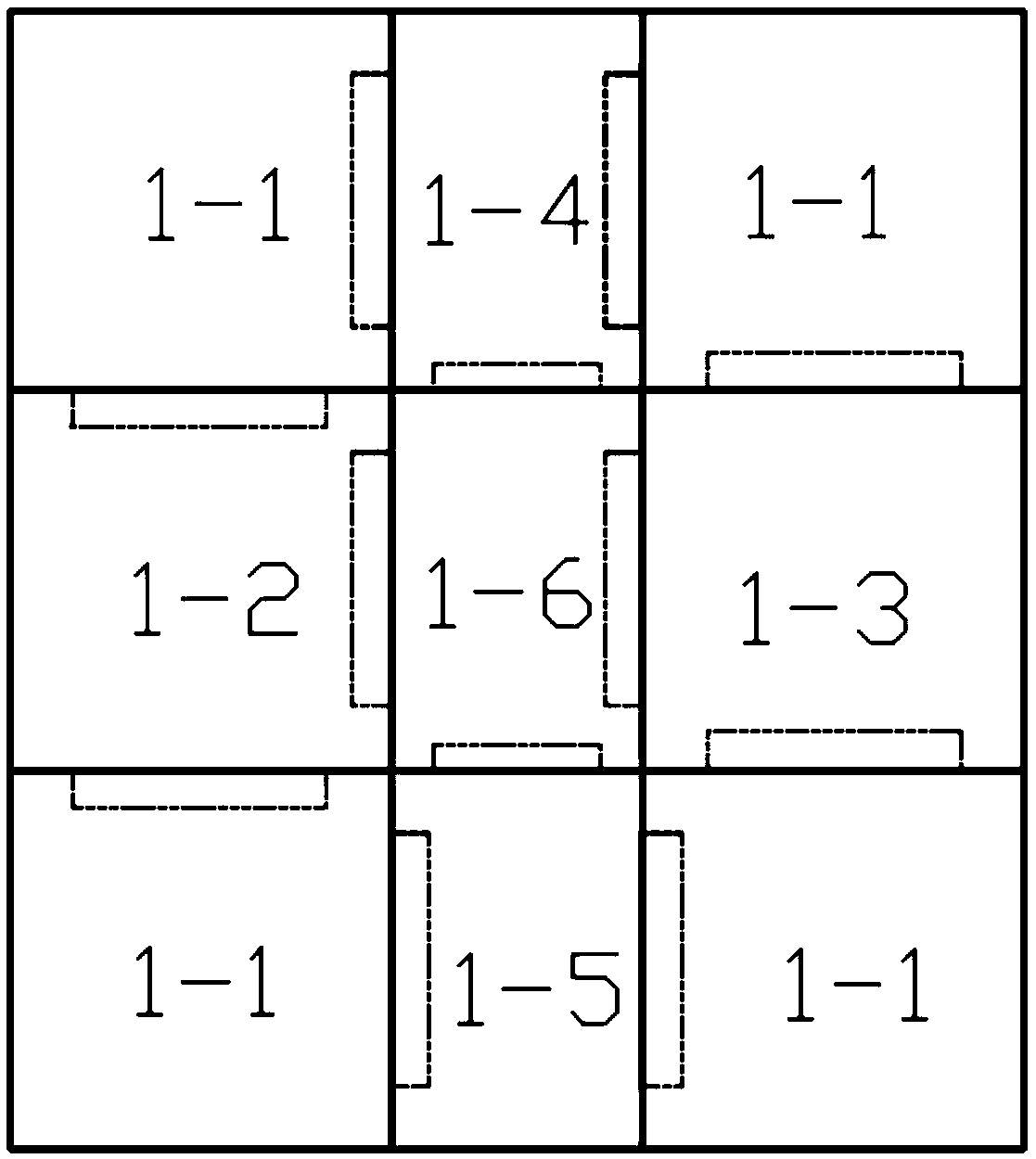 Assembly type box transformer substation foundation and field construction method thereof