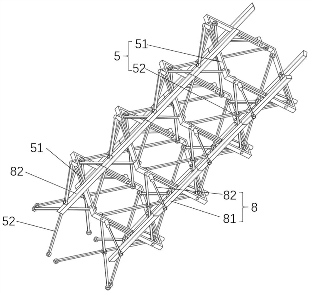 A transmission line live operation spanning device