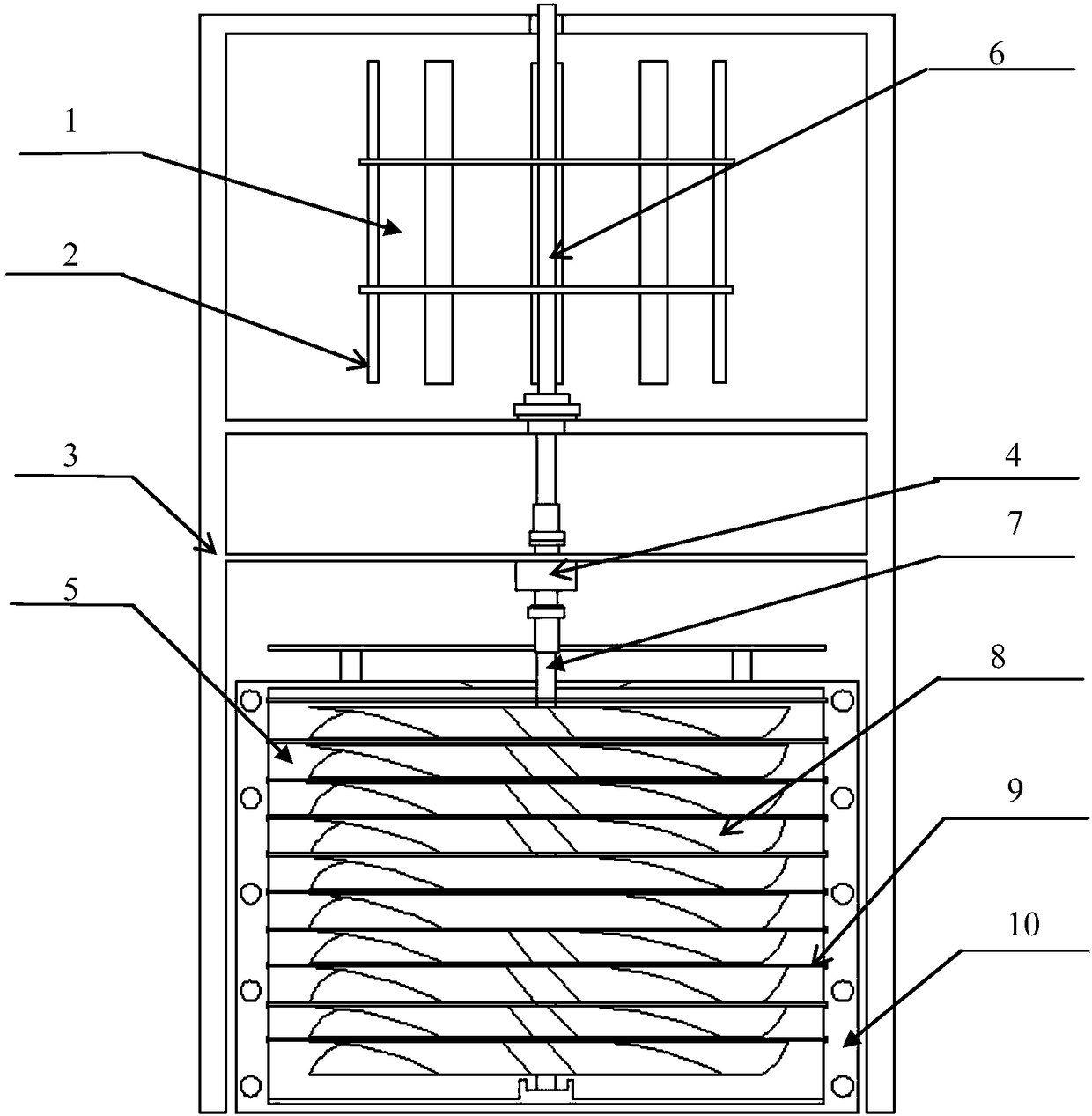 Novel wind energy heating system