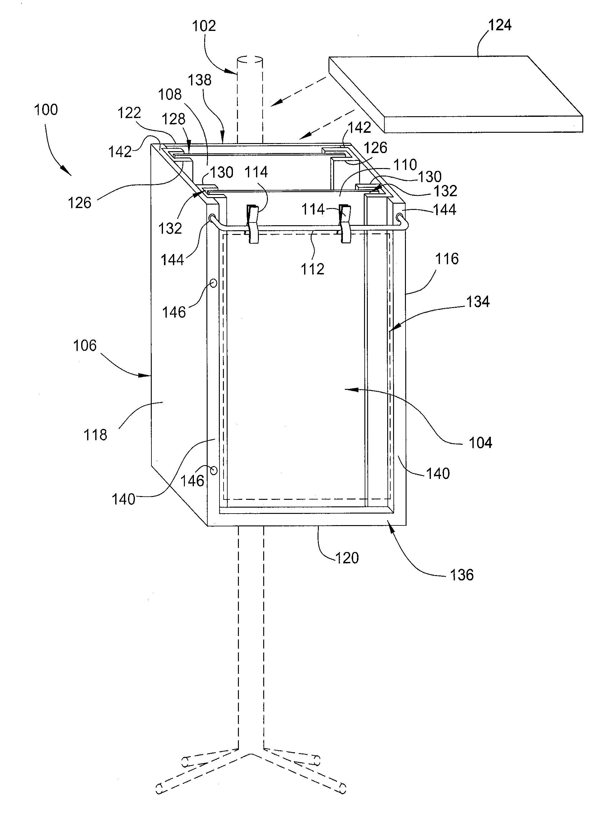 Reality based training target trap