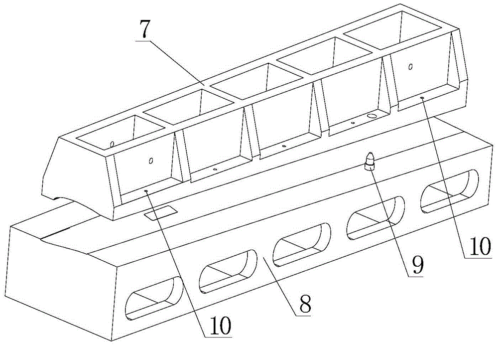 Composite material wing integral molding technological method and composite material wing integral molding tool