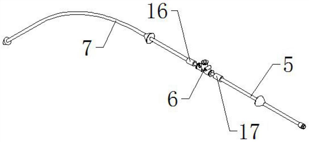 Bladder drainage and irrigation connector and bladder drainage and irrigation system