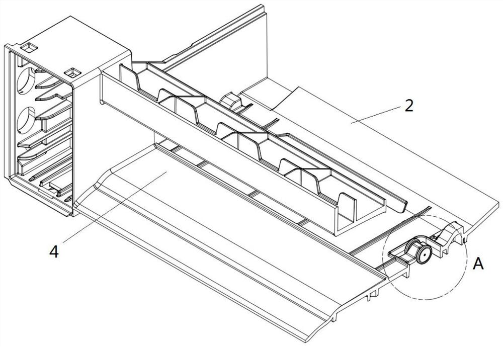 A push-pull box structure and an integrated steaming and baking machine