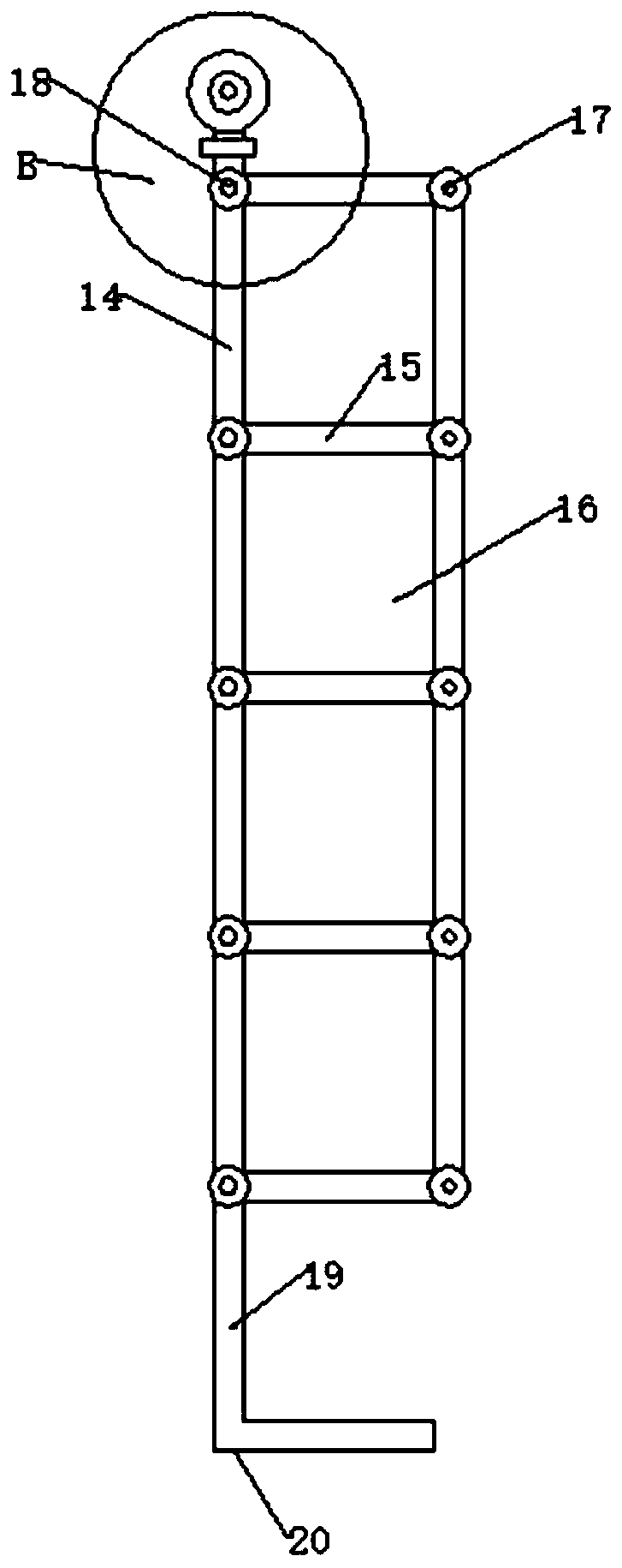 A boarding device for small and medium-sized aircraft