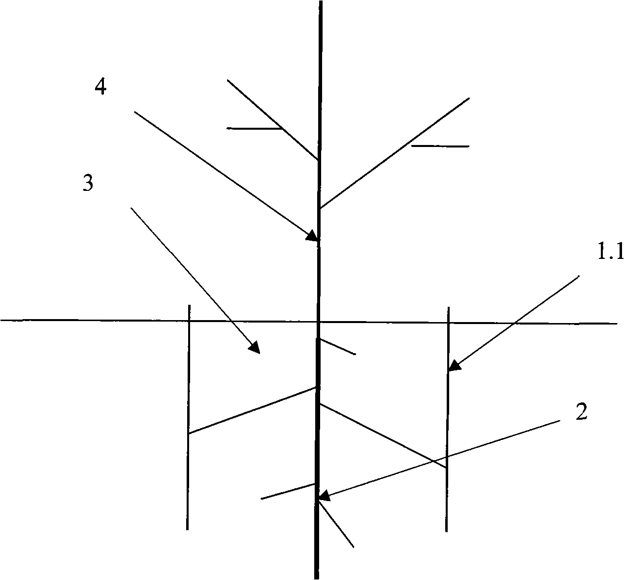 Root limiting grow method for fruit tree in greenhouse