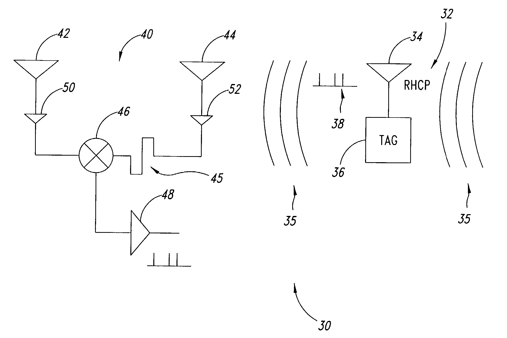 Full-spectrum passive communication system and method