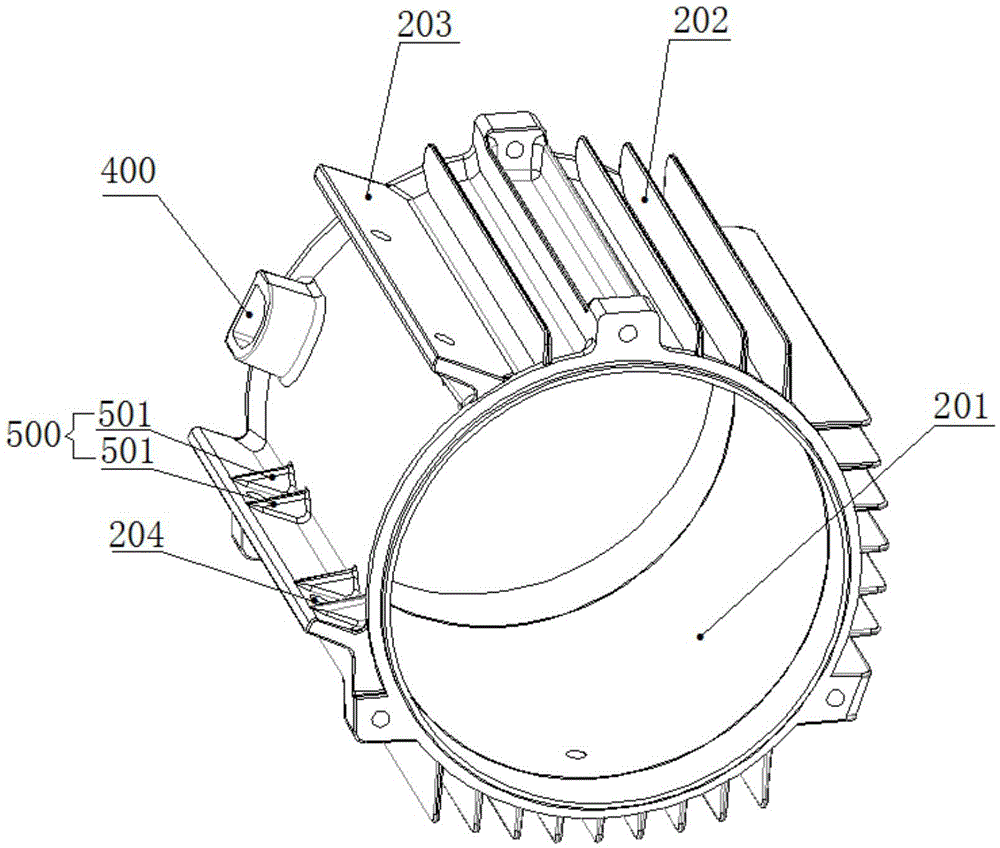 Heat radiation structure integrating water pump and electric adjustment device